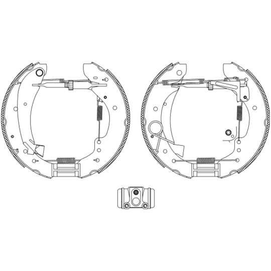 8DB 355 004-221 - Brake Shoe Set 