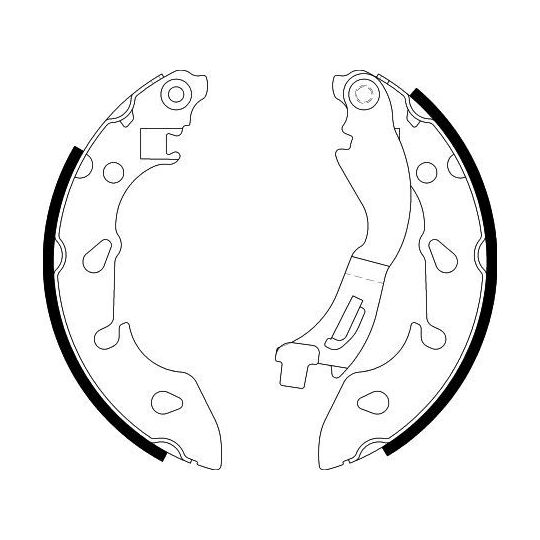 8DB 355 022-211 - Brake Shoe Set 