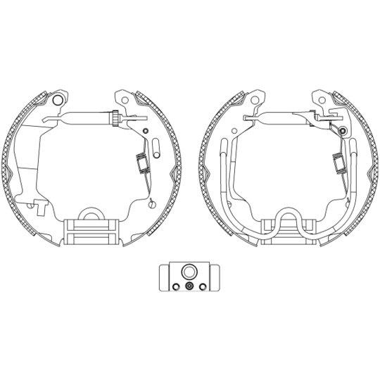 8DB 355 004-781 - Brake Shoe Set 