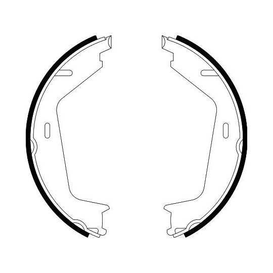 8DA 355 050-591 - Brake Shoe Set, parking brake 