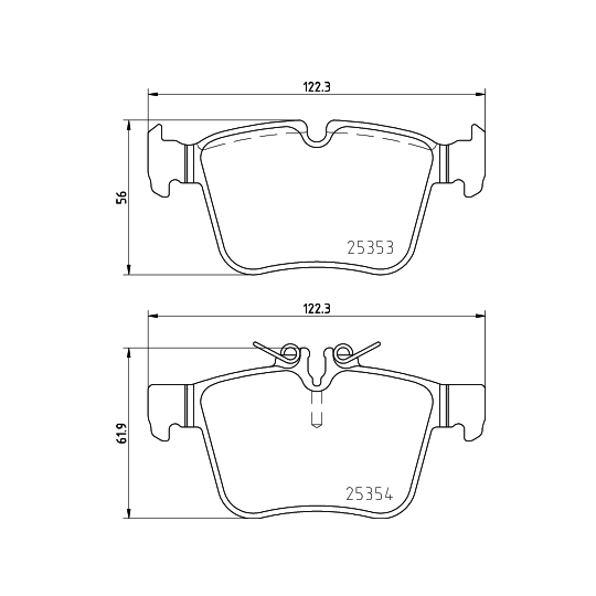 8DB 355 021-831 - Brake Pad Set, disc brake 