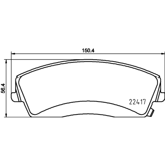 8DB 355 025-001 - Brake Pad Set, disc brake 