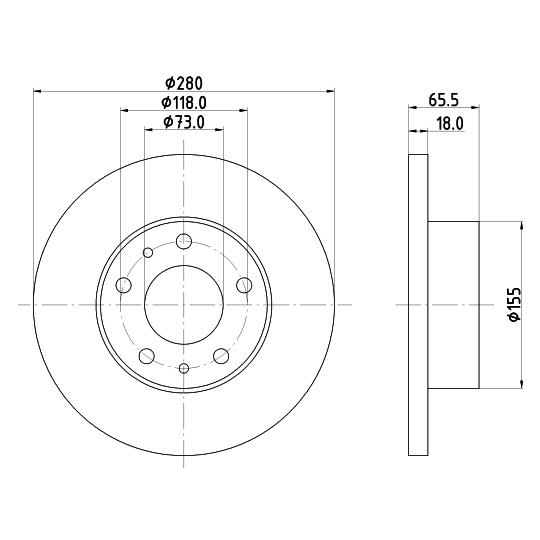 8DD 355 104-391 - Brake Disc 