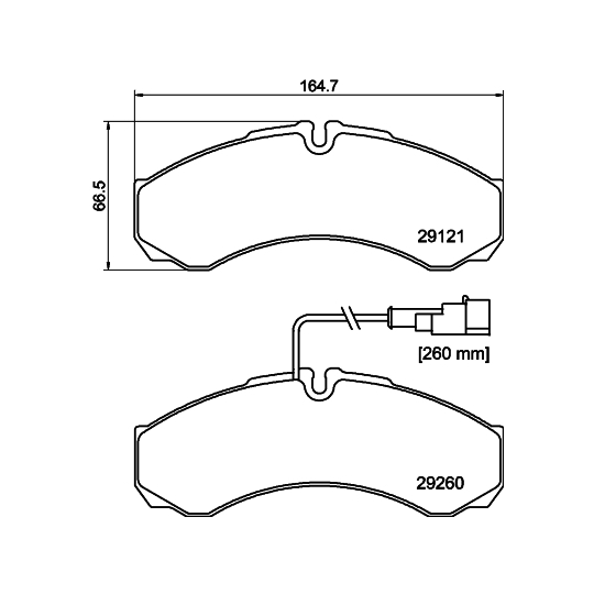 8DB 355 005-431 - Brake Pad Set, disc brake 