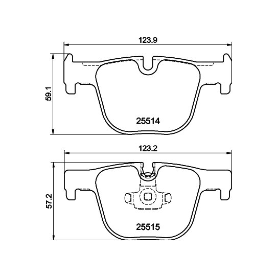 8DB 355 019-781 - Brake Pad Set, disc brake 