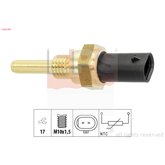 1.830.397 - Sensor, coolant temperature 