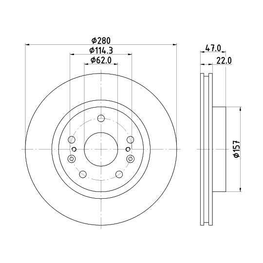 8DD 355 120-521 - Bromsskiva 