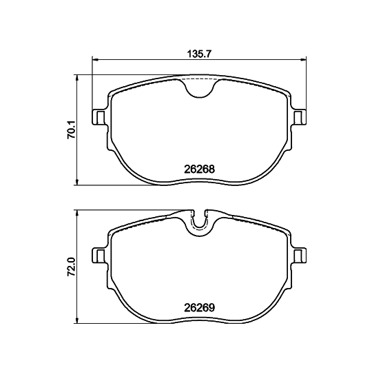 8DB 355 040-921 - Brake Pad Set, disc brake 