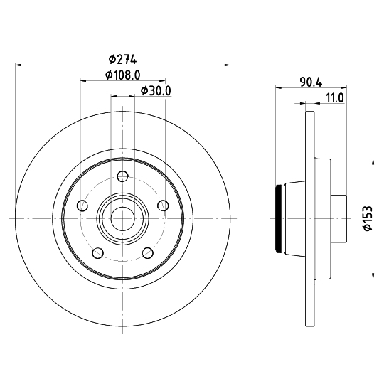 8DD 355 123-421 - Brake Disc 