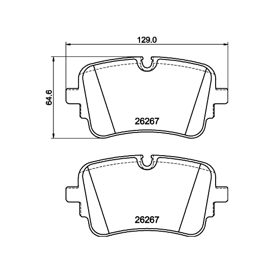 8DB 355 041-001 - Brake Pad Set, disc brake 