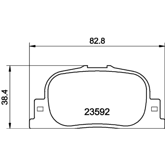 8DB 355 010-001 - Brake Pad Set, disc brake 