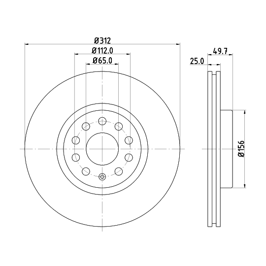 8DD 355 109-521 - Brake Disc 