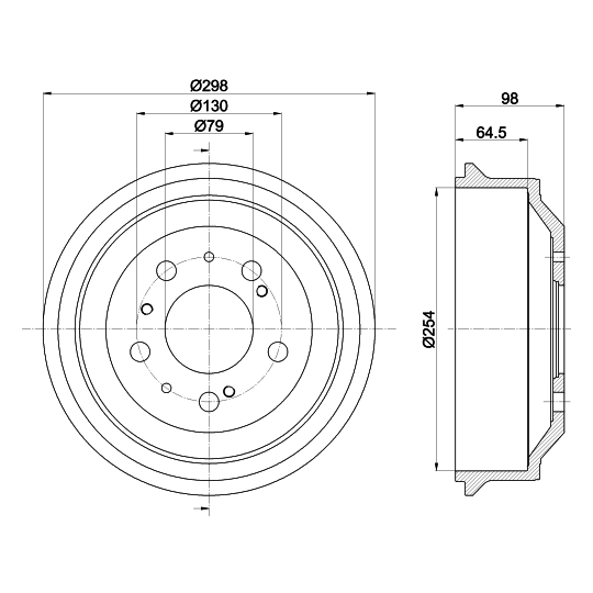 8DT 355 302-191 - Piduritrummel 