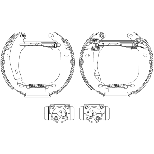 8DB 355 003-901 - Brake Shoe Set 