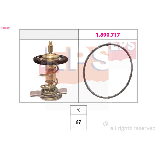 1.880.511 - Termostaatti, jäähdytysneste 