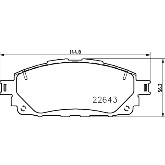 8DB 355 032-961 - Brake Pad Set, disc brake 