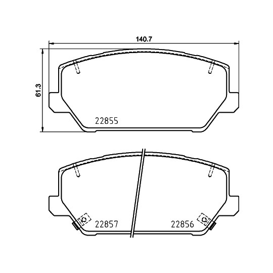 8DB 355 037-701 - Brake Pad Set, disc brake 