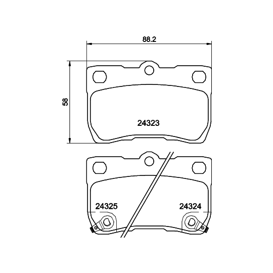 8DB 355 006-971 - Brake Pad Set, disc brake 