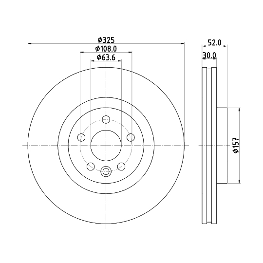 8DD 355 123-111 - Bromsskiva 