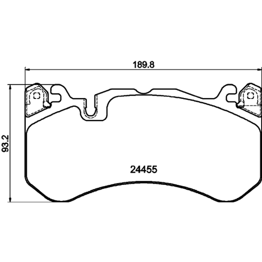 8DB 355 040-091 - Piduriklotsi komplekt,ketaspidur 