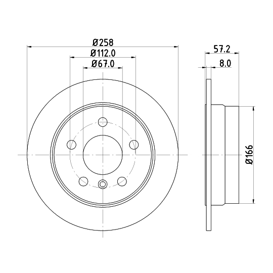 8DD 355 111-101 - Brake Disc 