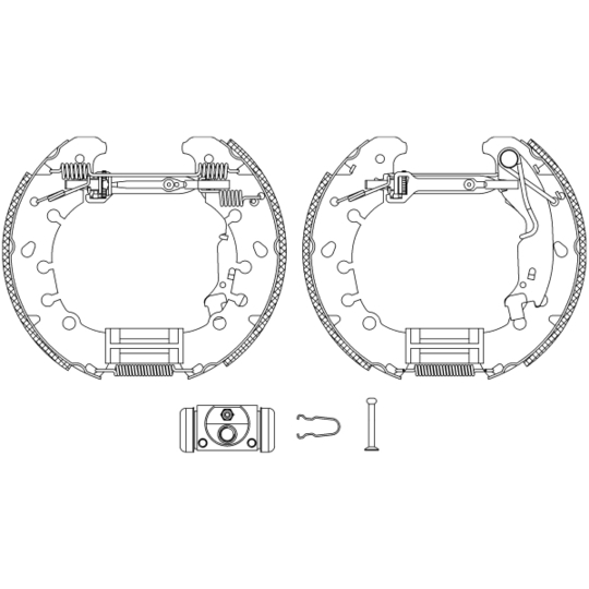 8DB 355 005-181 - Brake Shoe Set 