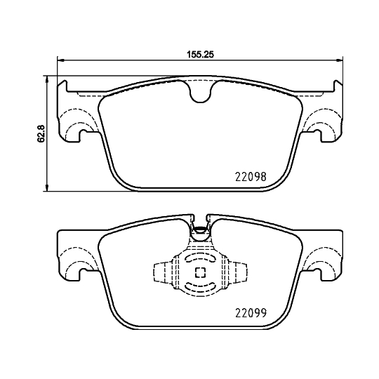 8DB 355 025-531 - Brake Pad Set, disc brake 