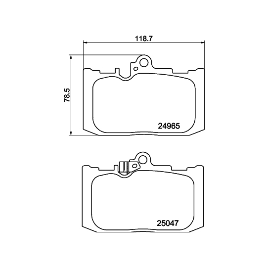 8DB 355 019-851 - Brake Pad Set, disc brake 