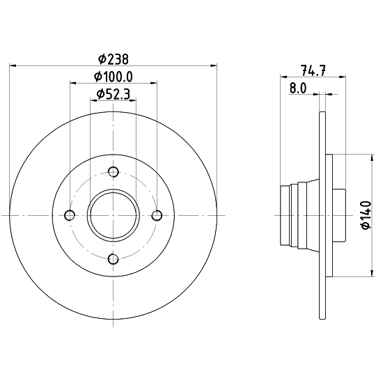 8DD 355 105-271 - Brake Disc 