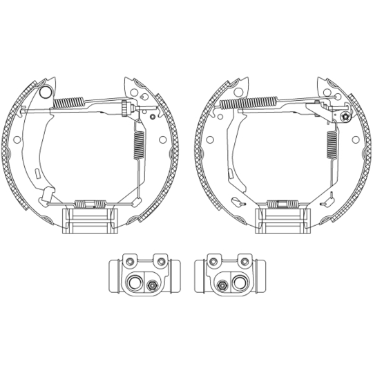 8DB 355 003-961 - Brake Shoe Set 