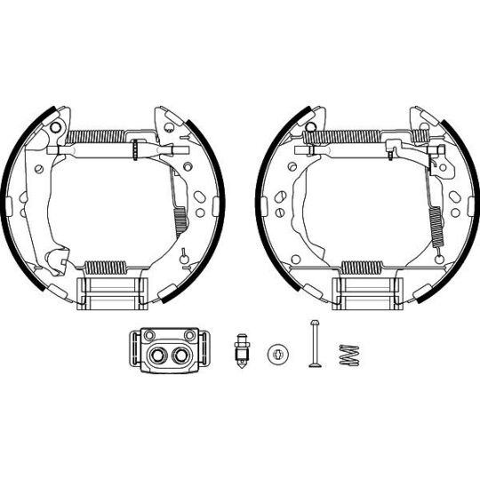 8DB 355 038-171 - Piduriklotside komplekt 