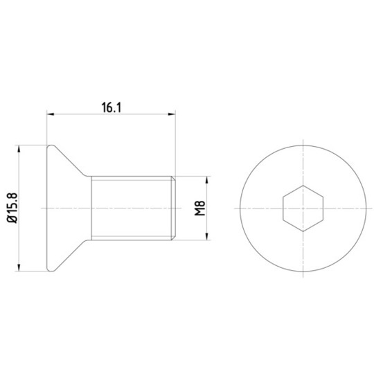 8DZ 355 209-061 - Bolt, brake disc 