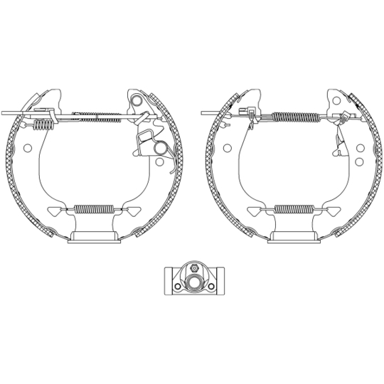 8DB 355 004-331 - Brake Shoe Set 