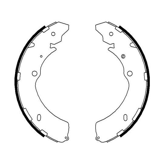 8DB 355 022-071 - Brake Shoe Set 