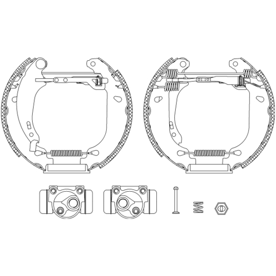 8DB 355 004-611 - Brake Shoe Set 