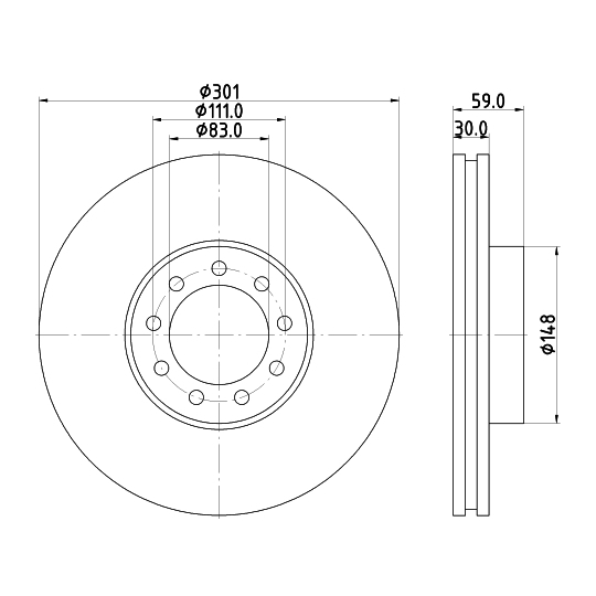 8DD 355 115-531 - Brake Disc 