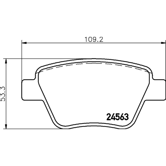 8DB 355 014-021 - Brake Pad Set, disc brake 