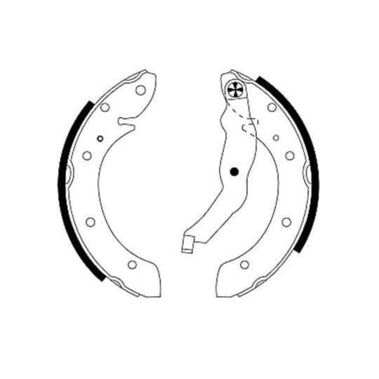 8DB 355 001-581 - Brake Shoe Set 