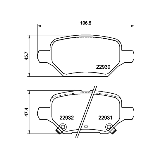 8DB 355 040-181 - Brake Pad Set, disc brake 