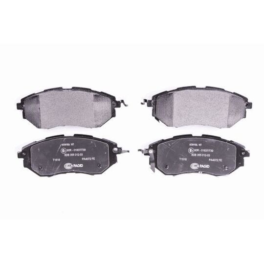 8DB 355 012-031 - Brake Pad Set, disc brake 