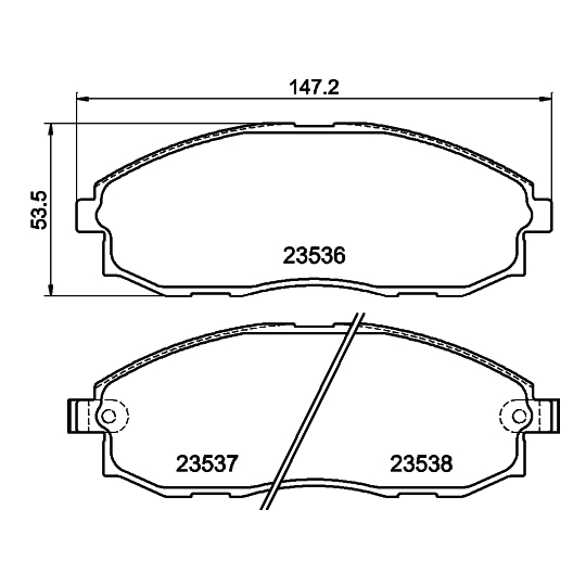 8DB 355 009-381 - Piduriklotsi komplekt,ketaspidur 