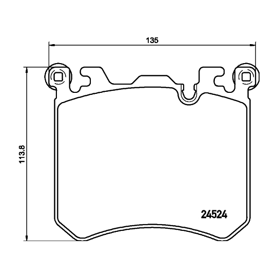 8DB 355 020-431 - Brake Pad Set, disc brake 