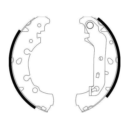 8DB 355 002-411 - Brake Shoe Set 