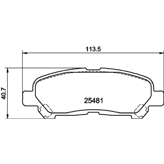 8DB 355 020-131 - Brake Pad Set, disc brake 