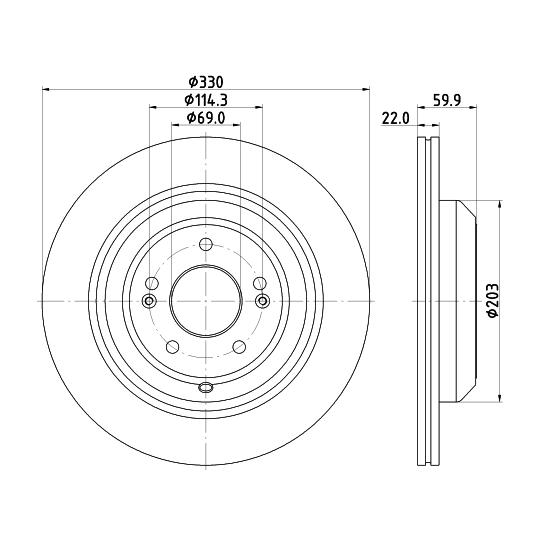 8DD 355 132-661 - Brake Disc 