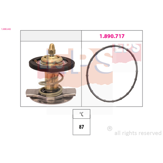 1.880.442 - Thermostat, coolant 