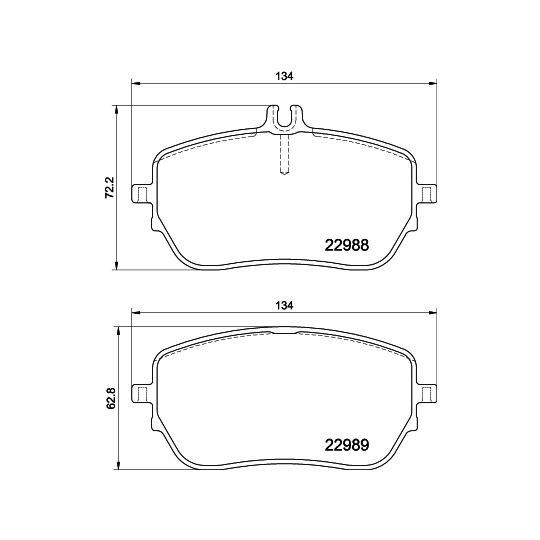 8DB 355 037-961 - Brake Pad Set, disc brake 