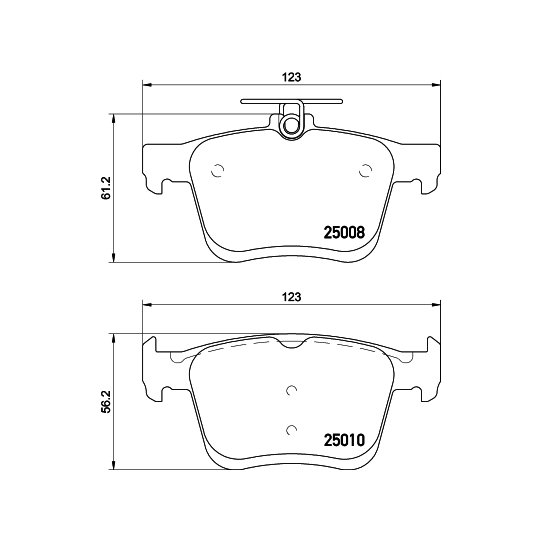 8DB 355 020-271 - Brake Pad Set, disc brake 