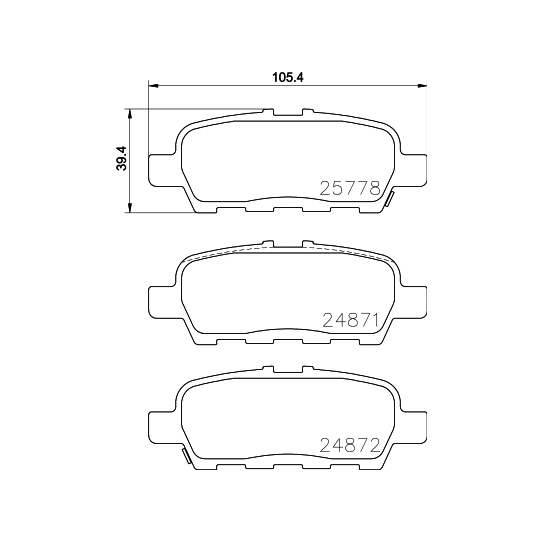 8DB 355 020-401 - Brake Pad Set, disc brake 