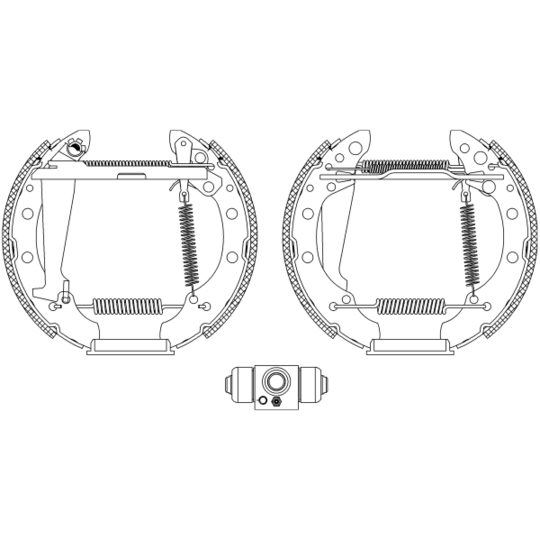 8DB 355 004-981 - Brake Shoe Set 